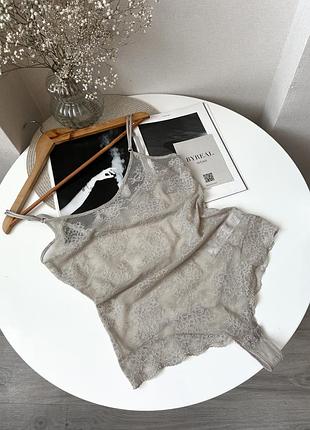 Бежевий боді на боетельках мереживо intimissimi