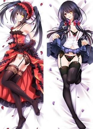 Дакiмакура 150 х 50 см курумі токисаки рандеву з життям kurumi tokisaki date a live подушка аніме тян