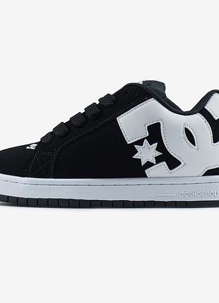 Кросівки dc court graffik black white 🤍