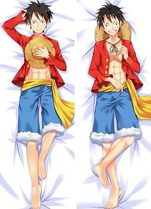 Дакімакура 150х50 см ван пис монкі д луффі one piece monkey d luffy обіймашка подушка