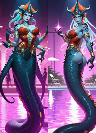 Дакімакура 150х50см королева азшара queen azshara naga варкрафт world of warcraft подушка з наволочкою двостороння