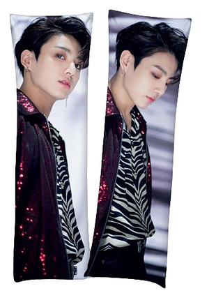 Дакимакура 150х50см чон чонгук бтс bts jeon jungkook джей кей jk подушка с наволочкой двусторонняя