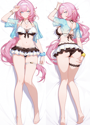 Дакимакура 150х50 см элизия elysia хонкай импакт honkai impact подушка с наволочкой двусторонняя