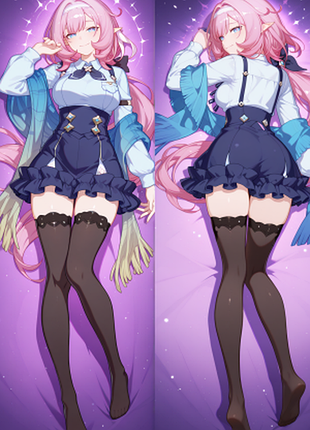 Дакимакура 150х50 см элизия elysia хонкай импакт honkai impact подушка с наволочкой двусторонняя