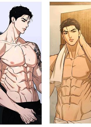Дакимакура 180х60 см джу джу ген джэкён яой джинкс манхва yaoi jinx mingwa подушка с наволочкой двусторонняя
