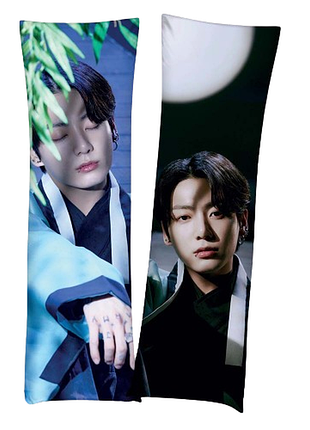 Дакимакура 150х50см чон чонгук бтс bts jeon jungkook джей кей jk подушка с наволочкой двусторонняя