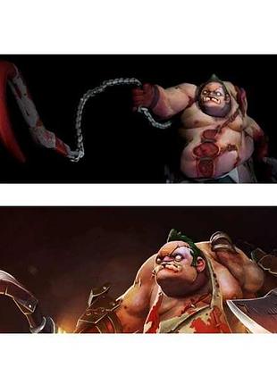 Дакімакура 150х50 см пудж, дота 2 pudge dota 2, pudge, pudge from dota 2 подушка з наволочкою обнімашка