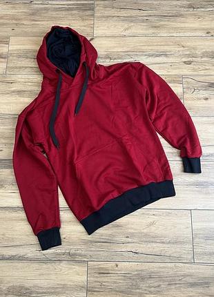 Худі червоний чоловічий розмір l, xl