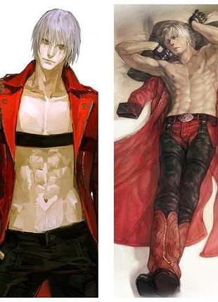Дакимакура 180х60 см данте dante dmc devil may cry 3 подушка с наволочкой двухсторонняя
