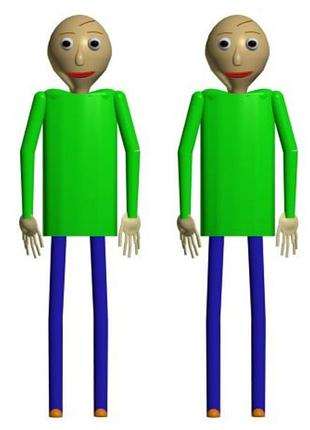 Дакімакура 180х60 см baldi v7 балді baldi's basics in education and learning подушка з наволочкою двостороння