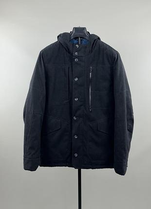 Чоловіча куртка з капюшоном oakley icon urban utility, розмір l, чорна, зимове пальто для активного відпочинку