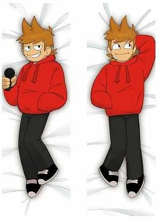 Дакімакура 150х50 см торд еддсворлд eddsworld tord подушка з наволочкою обнімашка двухсторння