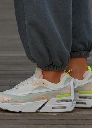 Жіночі кросівки nike air max furyosa white pink green / smb+ 🔗