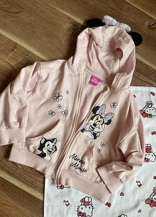 Кофта на дівчинку minni disney кофта міккі маус
