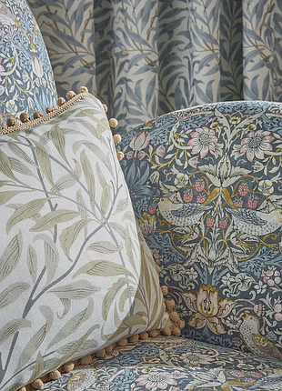 Ткань william morris «клубничный вор» хлопок 2.,4 метра великобритания