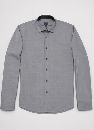 Чоловіча сорочка в дрібну клітинку h&m (розмір s / 170/92a)