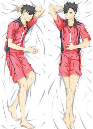 Дакімакур150х50 см волейбол !! куроо тецуро haikyuu!! tetsurou kuroo подушка обнімашка аніме принт