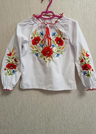 Вишивка сорочка на дівчинку, ріст 116,стан ідеальний