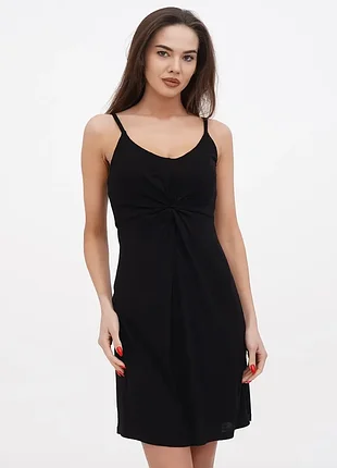 Черное платье-комбинация h&amp;m