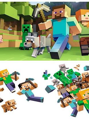 Дакимакура 150х 50 см майнкрафт minecraft подушка со съёмной наволочкой обнимашка аниме тян