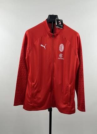 Чоловіча спортивна кофта puma x fc milan футбольна кофта нова з етикетками в розмірі л
