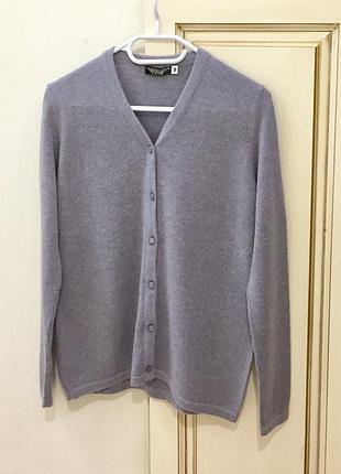 Кардиган з кашеміру 100% cashmere handmade in nepal light  grey