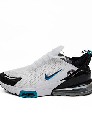 Жіночі кросівки nike air max 270 white black turquoise / smb+ 🔗