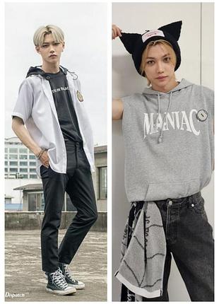 Дакимакура 150х50 см феликс стрей кидс stray kids felix подушка с наволочкой двухсторонняя