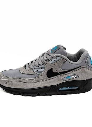 Мужские кроссовки nike air max 90 grey black / smb+ 🔗