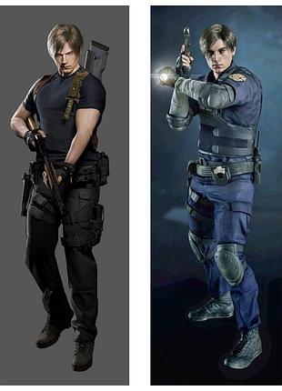 Дакімакура 180х60 см леон кеннеді резидент 4 leon kennedy resident evil 4 подушка з наволочкою обнімашка