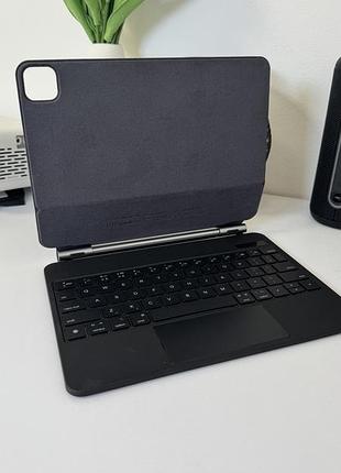Магнитная bluetooth клавиатура с тачпадом для ipad pro 11"/air 10.9-11" черная