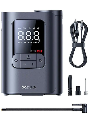 Портативный компрессор baseus gotrip va1 super mini wired inflator 22-cylinder black (c0119701) черный 5