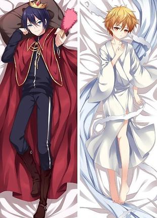 Дакiмакура 150х50 см ято і юкине бездомний бог yato noragami night to yukine подушка з додатковою нав