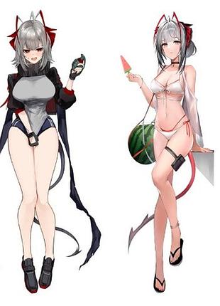 Дакимакура 150 х 50 см arknights derby dabidabi drawn by kajuu подушка + наволочка двостороння
