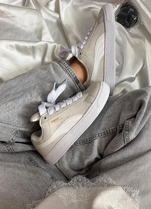 Puma suede xl grey white
