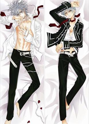 Дакімакура 150х50 см лицар вампір vampire knight zero kiryu подушка з наволочкою двостороння