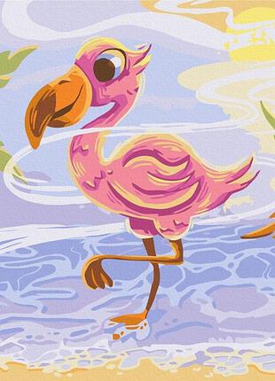 Картина за номерами "миле фламінго © didevych kateryna" kbs0143 30×40 см