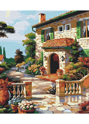 Картина за номерами "сонячна вулиця" pbs51617 40×50 см