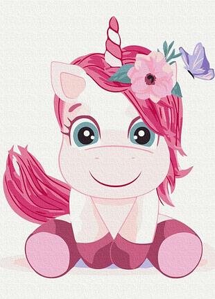 Картины по номерам «сладкий единорог» kbs7108 30×40 см