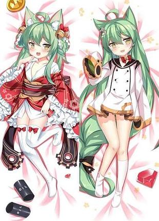 Дакимакура 150х50см акаши акаси лазурный путь azur lane подушка с наволочкой двусторонняя