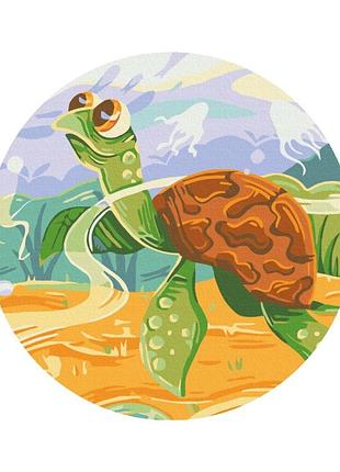 Картины по номерам «морской мир © дидевич катерина» rc00064 30 (кругла, діаметр 30 см m)