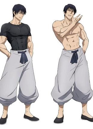 Дакимакура 150 х 50 см тоджі фушігуро магічна битва toji fushiguro, jujutsu kaisen подушка + наволочка двостороння