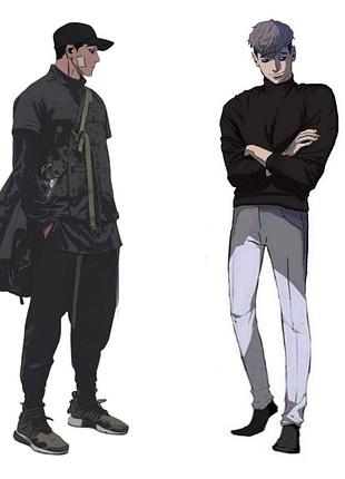 Дакимакура 150х50 см о сану вбити сталкера.oh sangwoo killing stalking подушка + наволочка двостороння