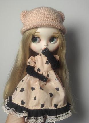 Капелюх із вушками та сукня одяг для блайз blythe 30 см