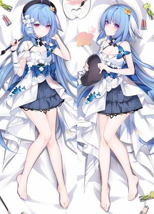 Дакімакура 150х50см грісео хонкай імпакт honkai impact 3rd graeche подушка з наволочкою двостороння