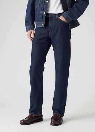 Чоловічі джинси levi’s premium 505 regular straight 005052899 — темно-сині, прямі, теплі eco performance warm з tencel™. оригінал.