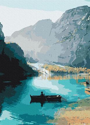 Картина за номерами "прогулянка у човні" pbs52628 40×50 см