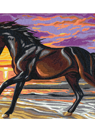 Картина за номерами "буцефал в бігу" bs24109 (48x60 см l)