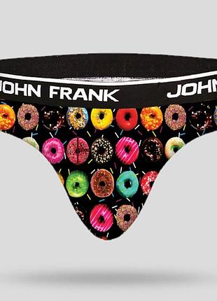 Трусы мужские слипы разноцветные john frank jfbrief203, мужское нижнее белье с прикольным принтом l