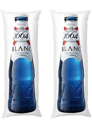 Дакимакура 150 х50 см пиво kronenbourg blanc подушка с наволочкой двухсторонн